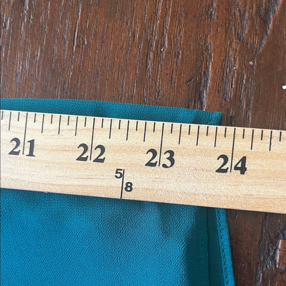 Chico's Teal Green Asymmetric Chiffon Tunic - Picture 12 of 15